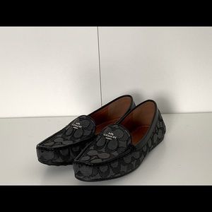 Coach Grey and Black Loafers